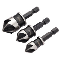Draper 12430 CSBSET1 Countersink Bit Set (3 Piece)