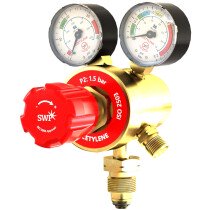 SWP 1249 Acetylene Two Gauge Multistage Regulator 1.5 Bar