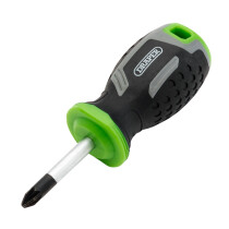 Draper 13368 200/PZ Pozi Soft Grip Screwdriver, Pz2 X 38mm