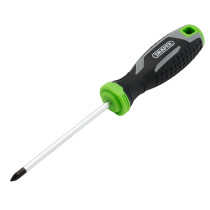 Draper 13370 200/PZ Pozi Soft Grip Screwdriver, Pz1 X 100mm
