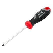 Draper 13386 200/SL Slotted Soft Grip Screwdriver, Sl4 X 100mm