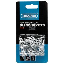 Draper 13555 RIV 50 x 3.2mm x 10.8mm Blind Rivets