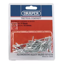 Draper 14009 RIV 50 x 4mm x 10mm Blind Rivets