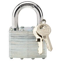 Draper 14021 LT100 50mm Laminated Steel Padlock