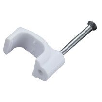 Specialist 14585 Cable Clips Flat White 1.5mm Packet of 15