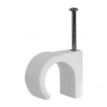 Specialist 14613 Cable Clips Round White 4mm (Packet of 15)