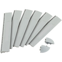 Clarke 3608070 MFGF Grey PP Modular Female 6 Edge Strip & 2 Corner Piece Set