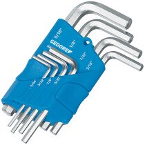 Gedore 1505424 Hexagon Allen Key Set 8 Piece AF H 42-88 A