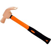 Bahco NSB508-500-FB Non Sparking Copper Beryllium Curved Claw Hammer with Fibreglass Handle 500g