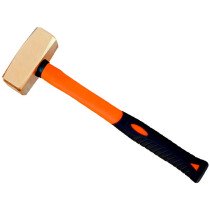 Bahco NSB500-1000-FB Non Sparking Copper Beryllium German Type Stoning Hammer with Fibreglass Handle 1kg