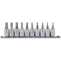 Draper 16309 D-TX/10/55 3/8" Sq. Dr. 48mm Long TX Star® Socket Bit Set (10 Piece)