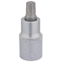 Draper 16317 H-TX/B T50 x 55mm 1/2" Square Drive TX Star Socket Bit