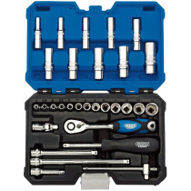 Draper 16444 B30MN/SG 1/4" Drive Metric Socket Set (30 Piece)