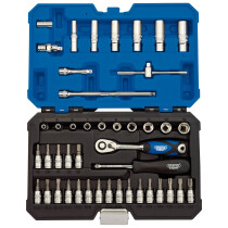 Draper 16446 B44MN/SG 1/4" Drive Metric Socket Set 44 Piece