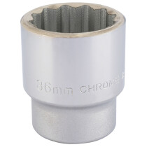 Draper 16701 T-MM/B 3/4" Square Drive 12 Point Socket (36mm)