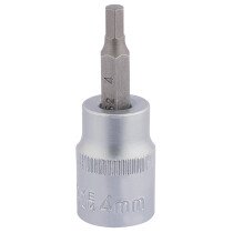 Draper 16282 D-HEX/B 3/8" Square Drive Socket With Hexagonal Bit (4mm)