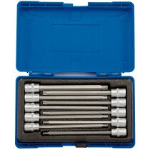 Draper 16311 D-TX/10/150 3/8" Sq. Dr. 150mm Long TX Star® Socket Bit Set (10 Piece)