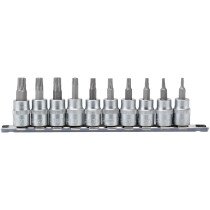 Draper 16339 D-TXP/10/55 3/8" Sq. Dr. TX Star® Plus Socket Bit Set (10 Piece)