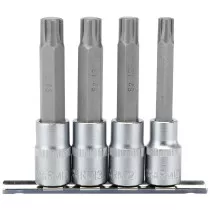 Draper 16345 H-RIBE/4/100 1/2" Sq. Dr. Ribe® Socket Bit Set (4 Piece)