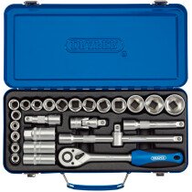 Draper 16368 HD26M/MT 1/2" Sq. Dr. Metric Socket Set (26 Piece)