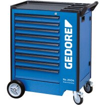 Gedore 1640704 Tool Trolley with 9 Drawers and Storage Compartment 2004 0810