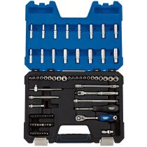 Draper 16448 B75AMN/SG 1/4" Drive Metric/Imperial AF Combined Socket Set 75 Piece