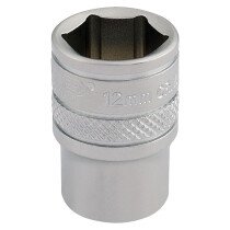 Draper 16515 B-MM/MS 1/4" Square Drive Socket (12mm)