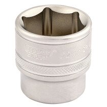 Draper 16547 D-MM/MS 3/8" Square Drive 6 Point Metric Socket (22mm)