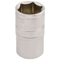 Draper 16606 H-MM/MS 1/2" Square Drive 6 Point Metric Socket (16mm)