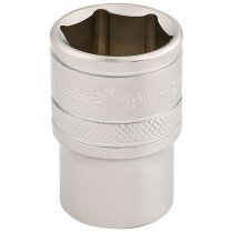 Draper 16609 H-MM/MS 1/2" Square Drive 6 Point Metric Socket (19mm)