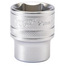 Draper 16614 H-MM/MS 1/2" Square Drive 6 Point Metric Socket (23mm)