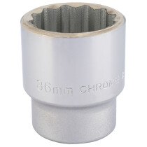 Draper 16701 T-MM/B 3/4" Square Drive 12 Point Socket (36mm)