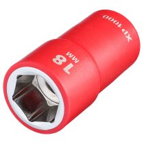 Draper 17859 XP1000-1/2-SOC Xp1000® Vde Socket, 1/2" Sq. Dr., 18mm