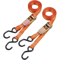 Clarke 1801757 CHT757 4.5m Heavy Duty Ratcheting Tie Down Twin Pack 1801757