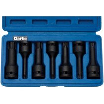 Clarke 1800361 CIS12/7SB 7 Piece TRX Star Impact Bit Set 