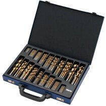 Clarke CHT565  170 Piece Titanium Coated HSS Drill Bit Set 1801565