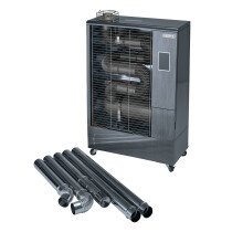 Draper 18037 DSH400/FLUE 230 V Far Infrared Diesel Heater With Flue Kit, 40,000 Btu/11.6k W