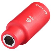 Draper 18710 XP1000-1/4-SOC Xp1000® Vde Socket, 1/4" Sq. Dr., 6mm