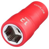 Draper 18801 XP1000-1/4-SOC Xp1000® Vde Socket, 1/4" Sq. Dr., 12mm
