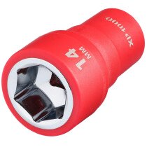 Draper 18827 XP1000-1/4-SOC Xp1000® Vde Socket, 1/4" Sq. Dr., 14mm