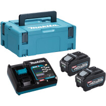 Makita 191V42-8 40v XGT Powersource Kit , 2x 40v - 5.0AH Batteries and Charger In Makpac Case