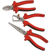 CK T3804 Red Line Pliers Set - 3 Piece