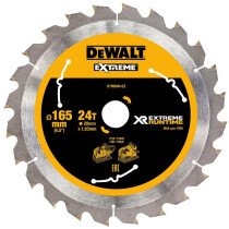 DeWalt DT99560-QZ XR Xtreme Runtime 165mm x 20mm 24T Circular Saw Blade