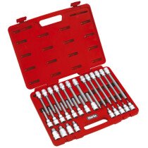 Clarke 1700560 PRO160- 30 piece ½" Square Drive Hex Socket Bit Set