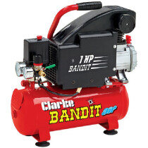Clarke 2241006 Bandit 5 4.2cfm 8Litre 1HP Air Compressor 230V