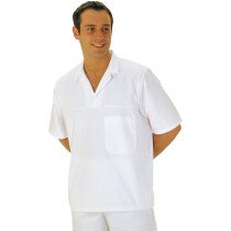 Portwest 2209 Food Industry Baker Shirt, Short Sleeves - White