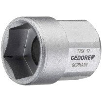 Gedore 2521539 10mm Hollow Socket 1/2" External Drive Hexagon Short Pattern 19 SK 10