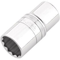 Draper 22425 Expert HI-TORQ® 12-Point Metric Deep Socket, 1/2" Sq. Dr., 28mm