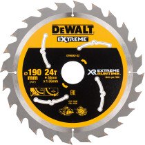 Dewalt DT99562 XR Extreme Runtime Circular Saw Blade 190mm x 30mm x 24T