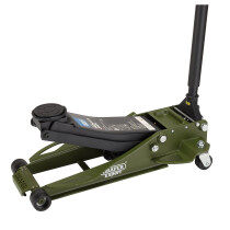 Draper 23817 TJ3-GP Expert Professional Low Profile Fast Lift Garage Trolley Jack, 3 Tonne, Green
